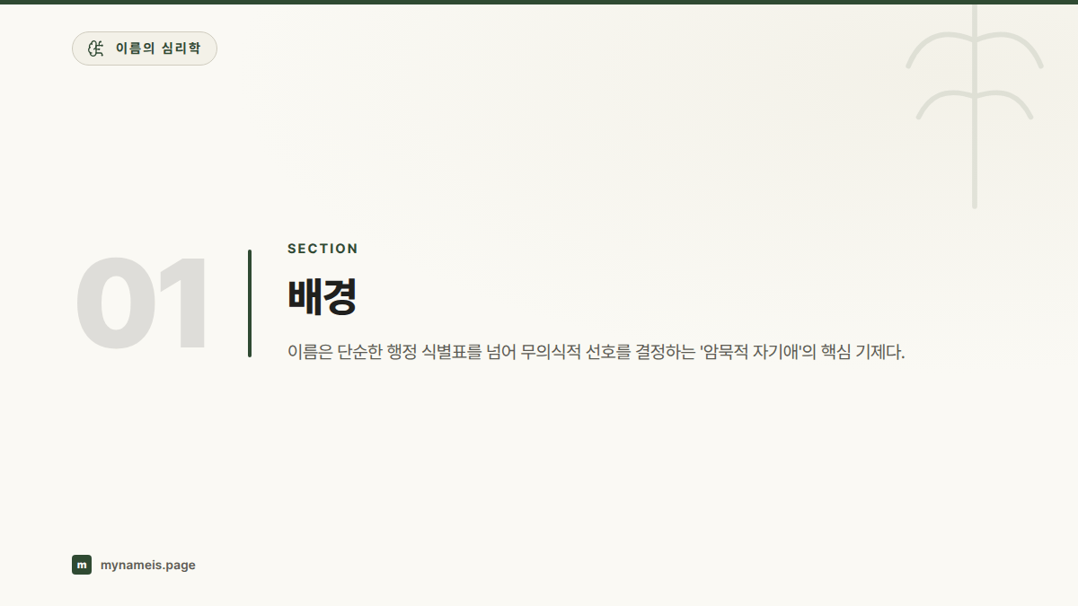 배경 — 섹션 요약