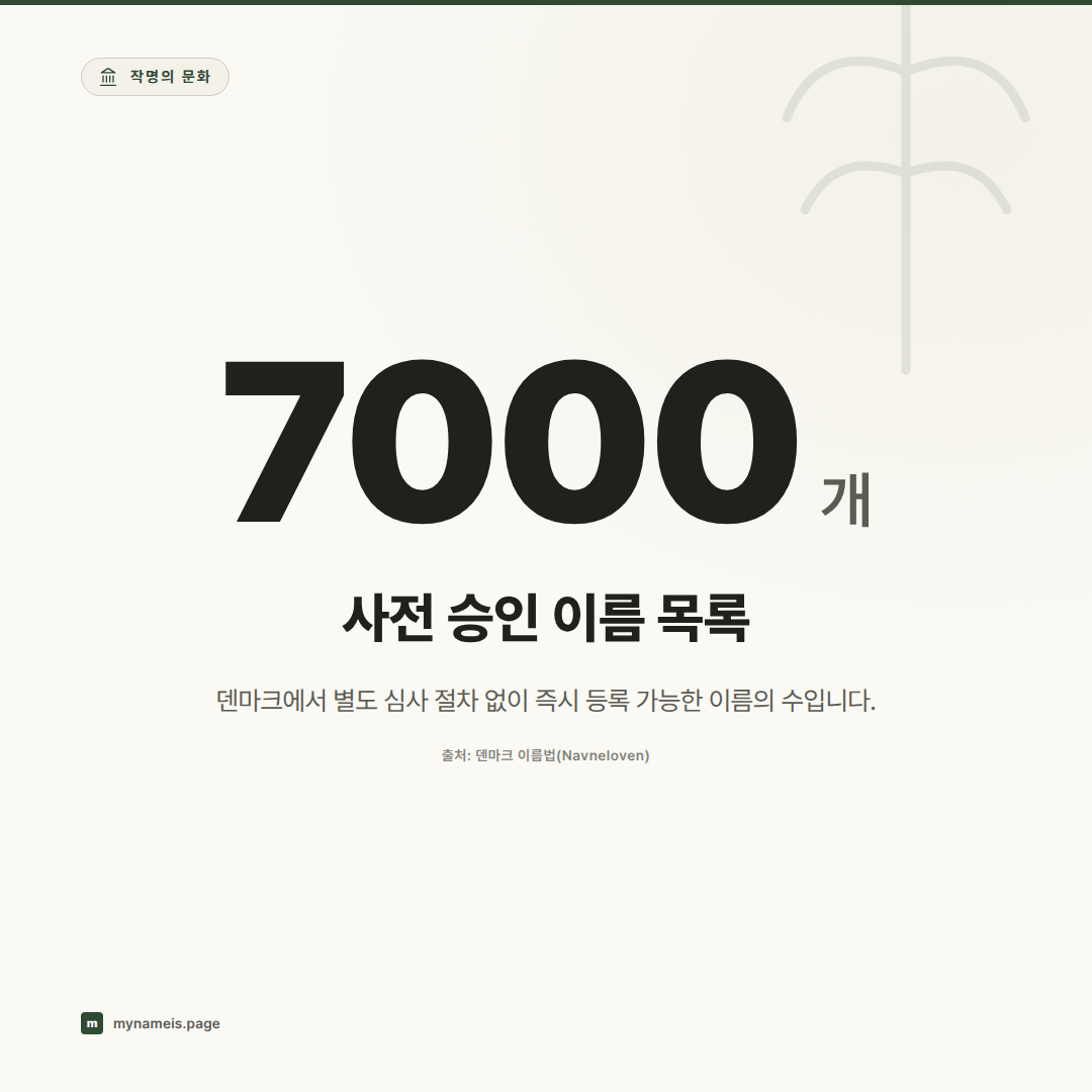 이름을 허가받다 — 아기 이름을 심사하는 나라들(아이슬란드·독일·덴마크) — 핵심 데이터